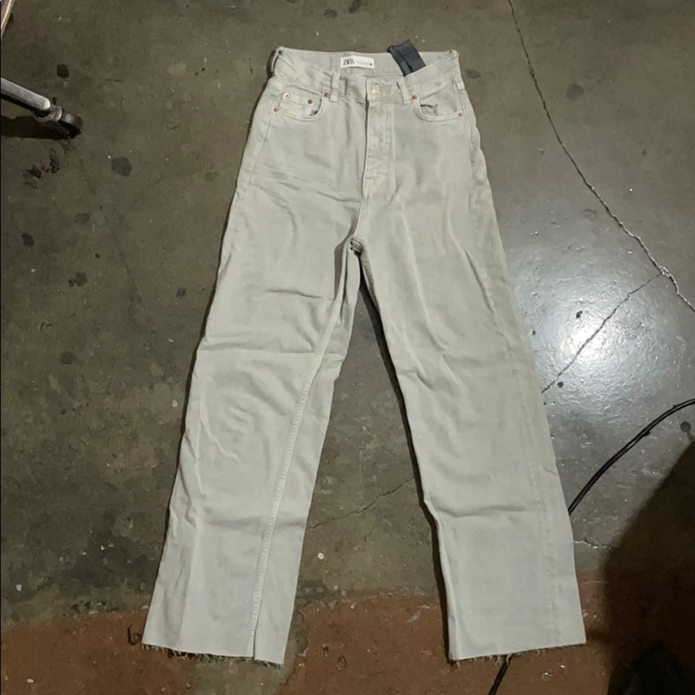 High Rise Grey Zara Denim Jeans size US 2